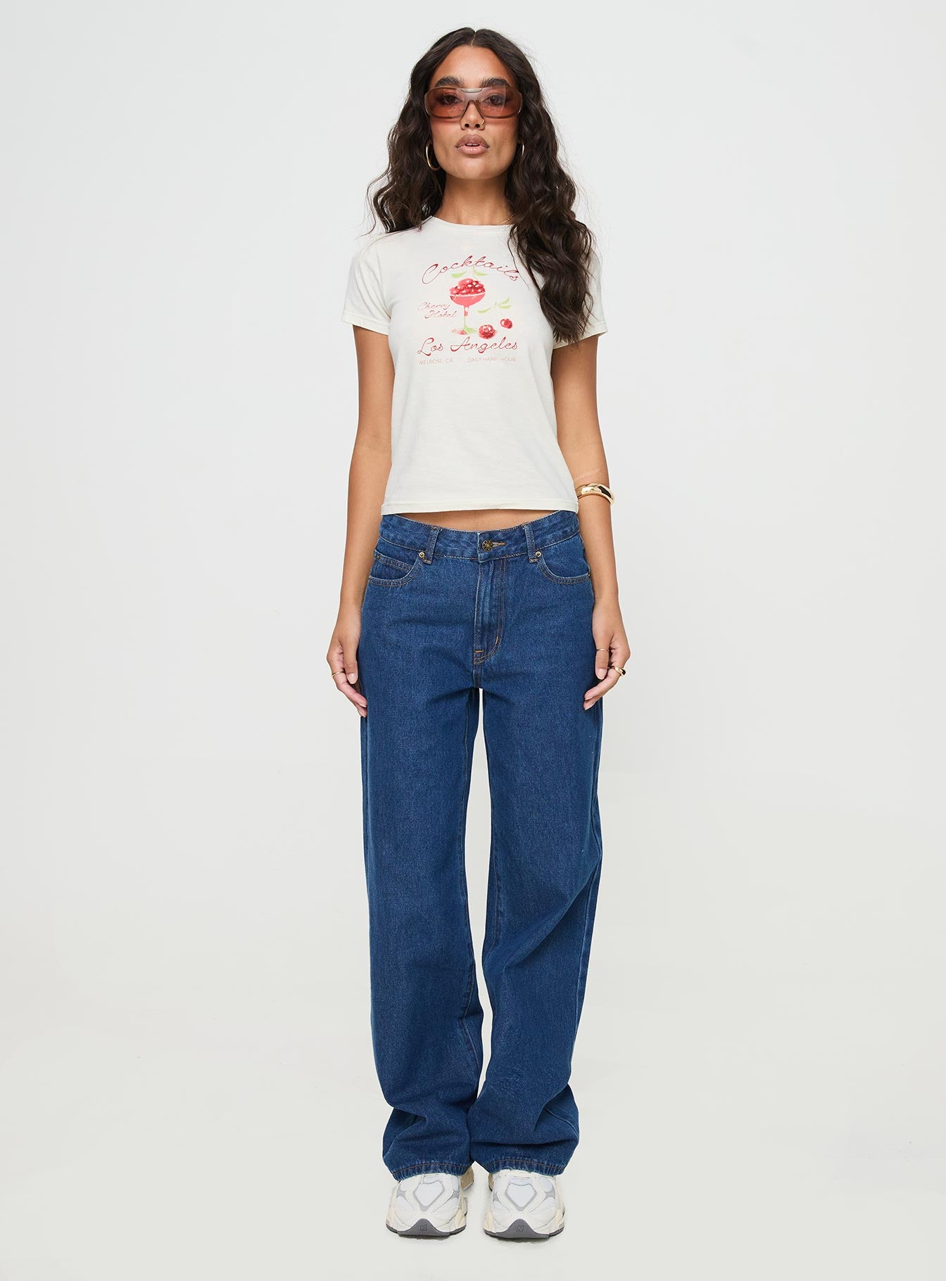 Cherry Cocktails Tee Cream | Princess Polly