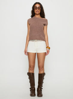 Chelisa Crochet Shorts White