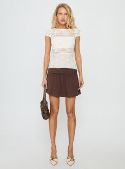 Coralee Lace Top White