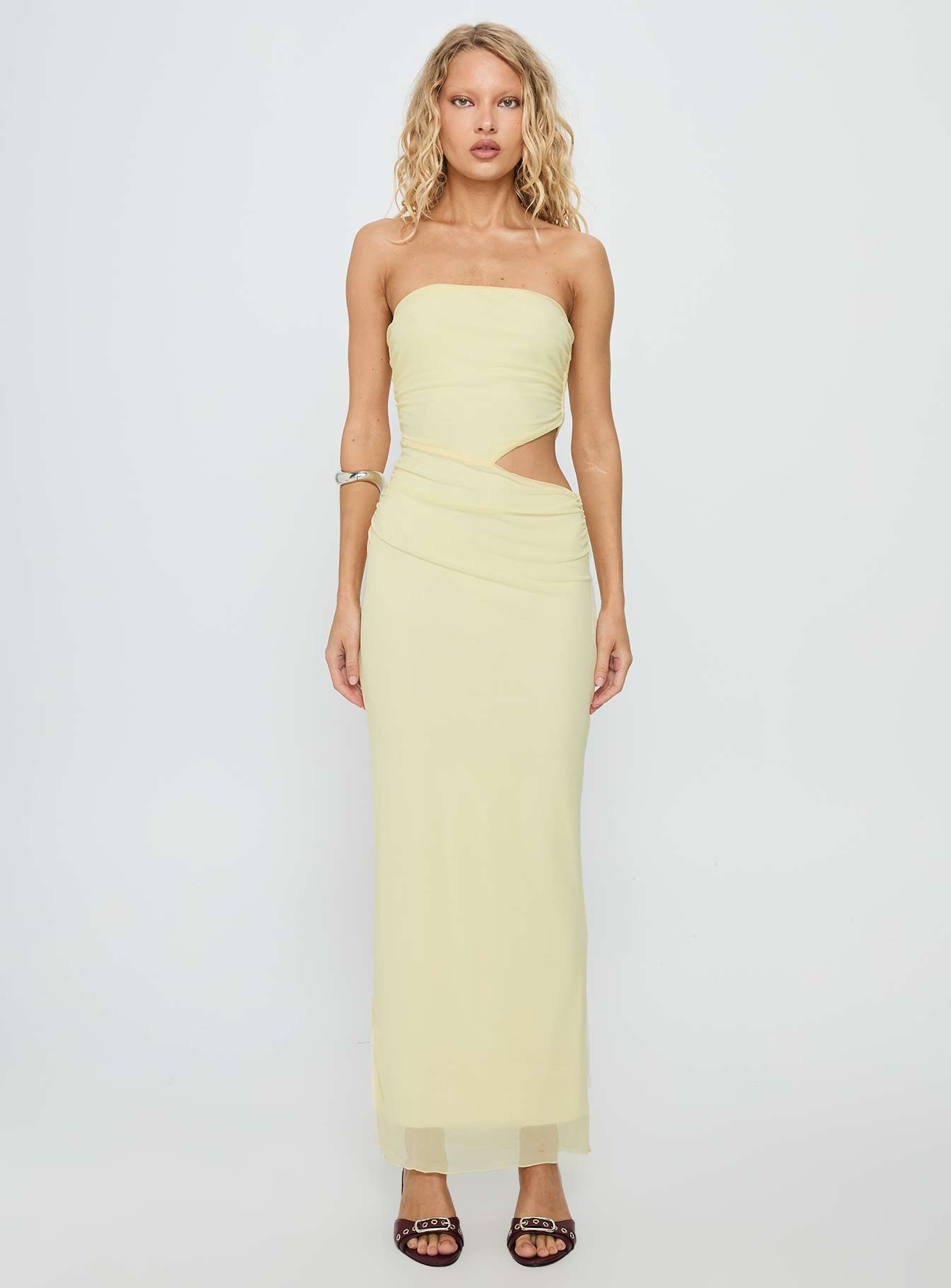ae strapless crochet babydoll maxi dress AE Strapless Crochet Babydoll Maxi Dress