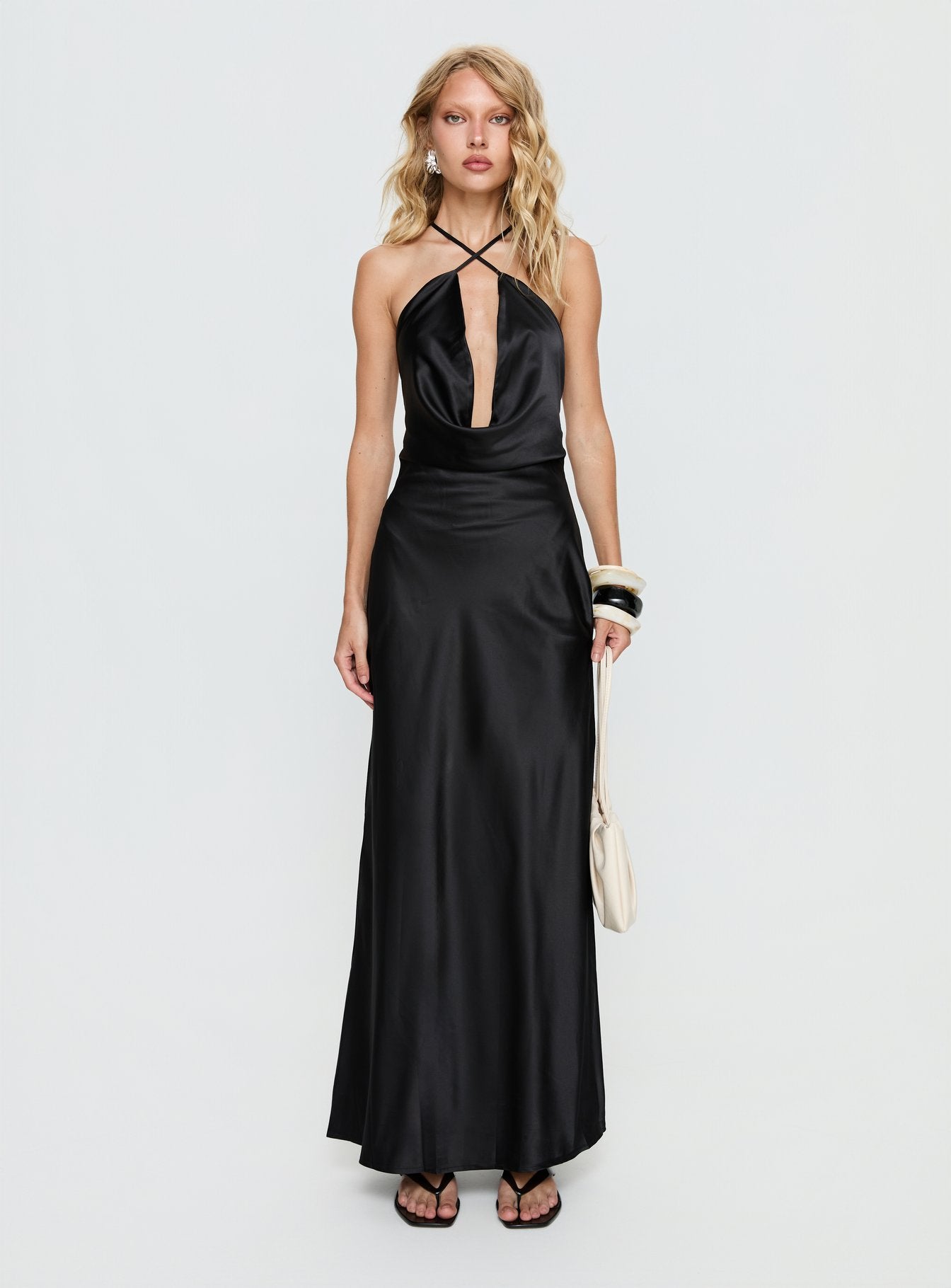 Paradox Cowl Maxi Dress Black | Princess Polly Paradox Cowl Maxi Dress Black | Princess Polly