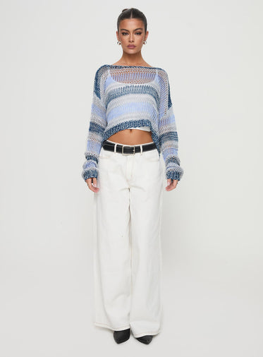 Perren Sweater Blue Stripe