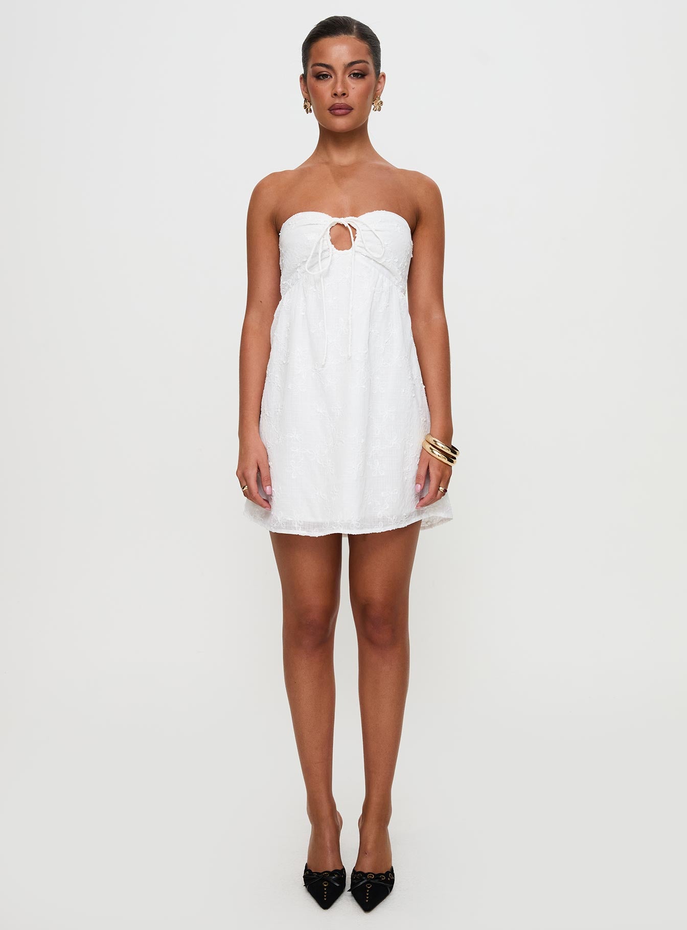 Rosenberg Strapless Mini Dress White
