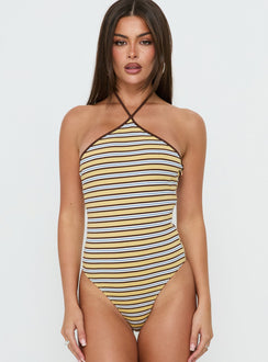 Aethoria Arrowneck Bodysuit Multi Stripe