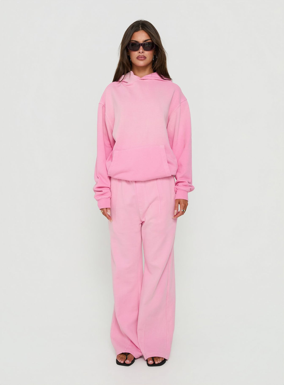 AT Fleece Baggy Sweatpant Washed Pink