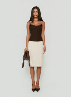 Renaissance Corset Top Chocolate / Black