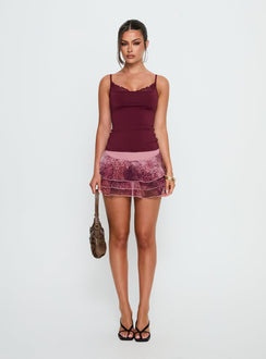 Ready To Party Frill Skort Pink Leopard