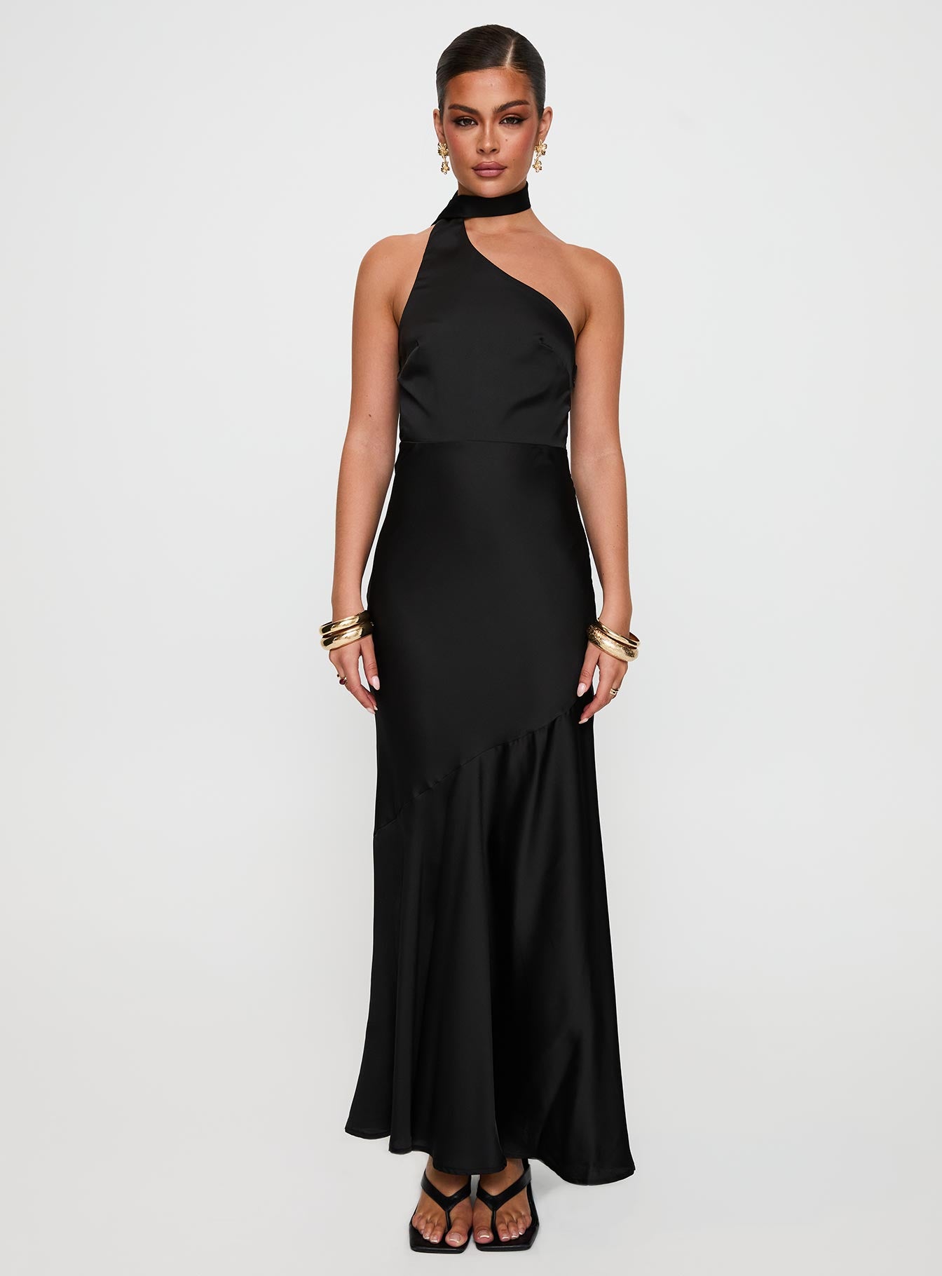 Elixaire Scarf Maxi Dress Black | Princess Polly Elixaire Scarf Maxi Dress Black | Princess Polly