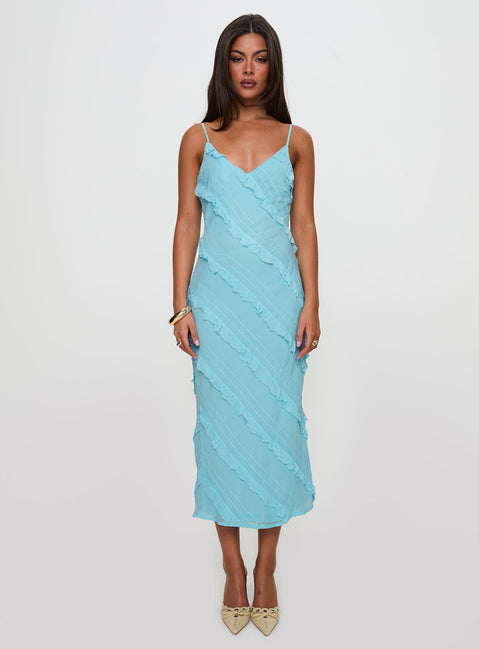 Lars Maxi Dress Turquoise | Princess Polly Lars Maxi Dress Turquoise | Princess Polly