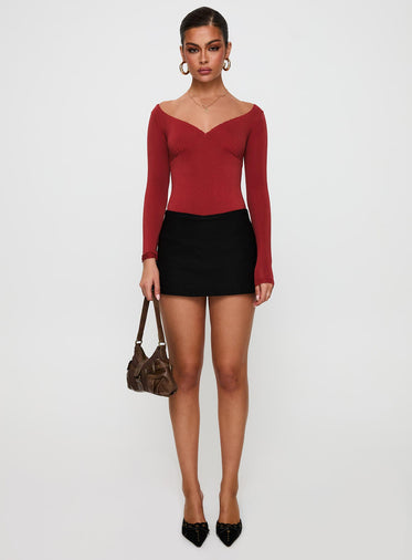 Loveydove Bodysuit Burgundy