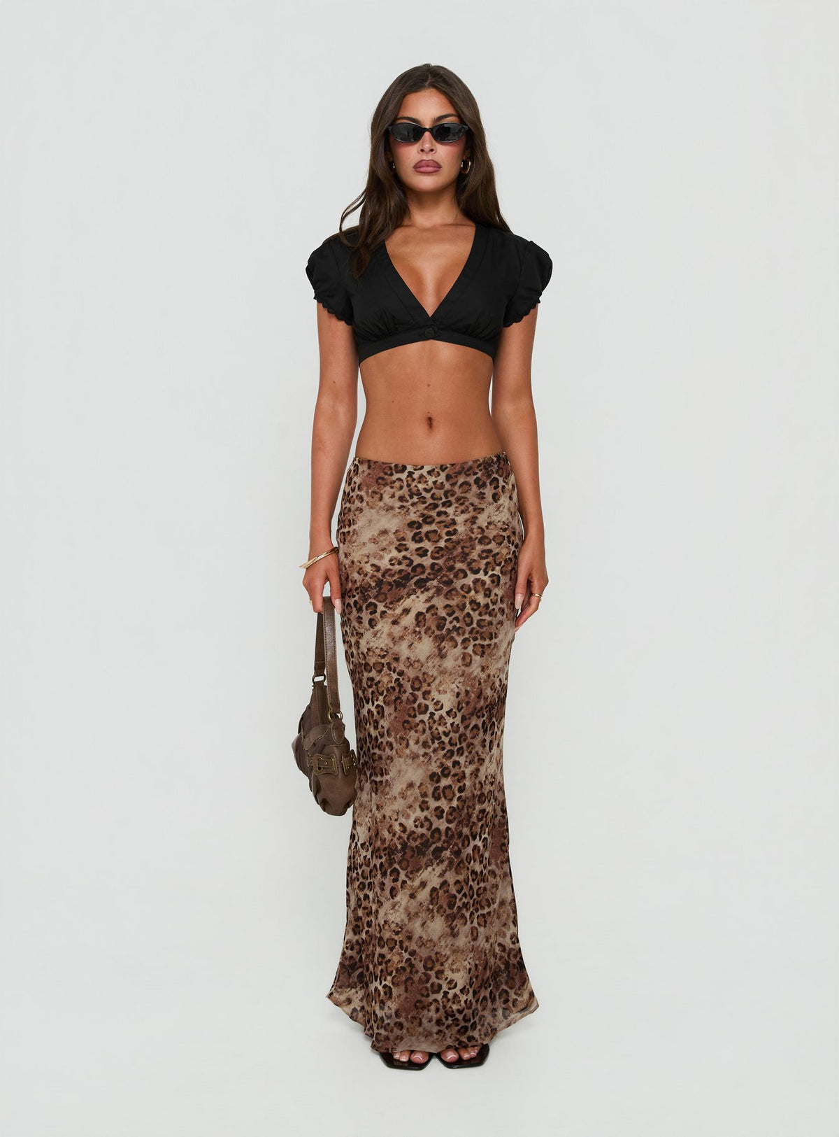 Delliah Micro Crop Top Black