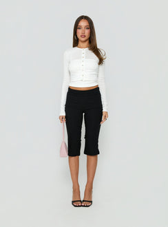 Kishie Layered Cardigan Top White