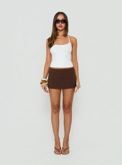 Daily Define Micro Skort Brown