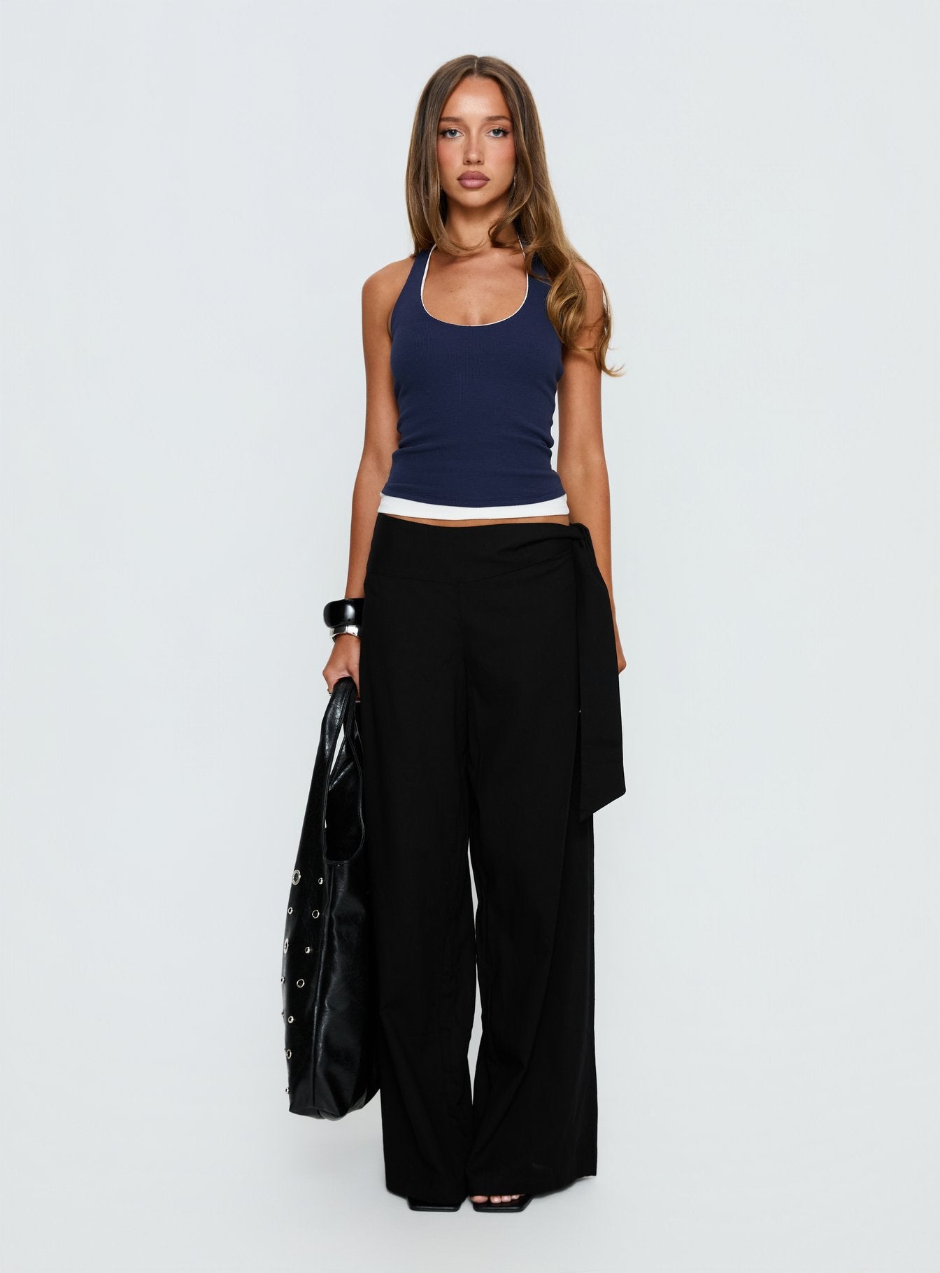 Wave Dancer Tie Pant Black