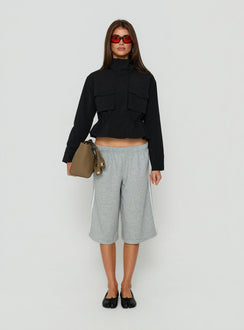 Annisa Funnel Neck Jacket Black