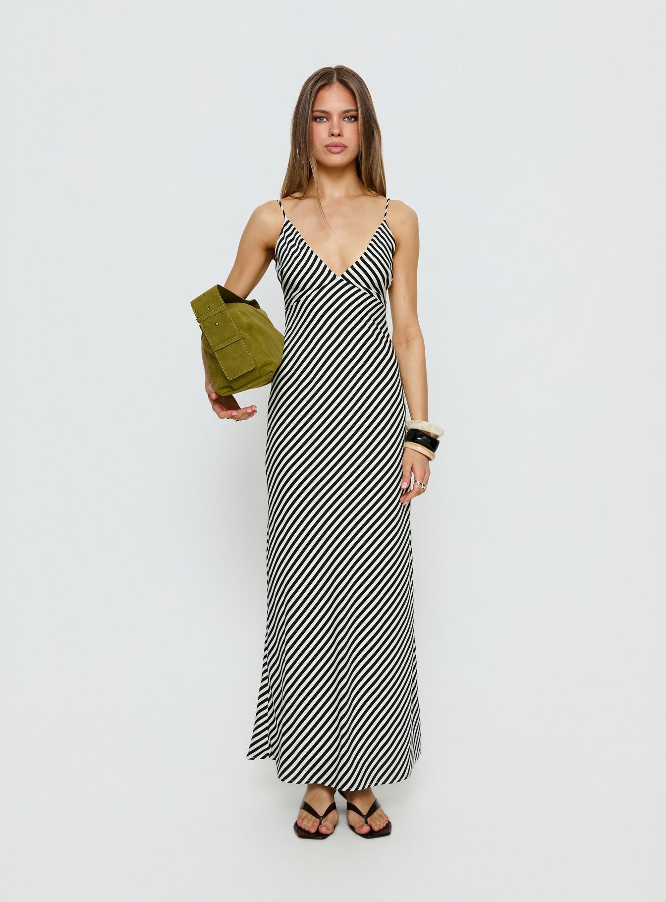Lesondo V Neck Maxi Dress Black | White Stripe | Black | White Stripe | Womens Lesondo V Neck Maxi Dress Black | White Stripe | Black | White Stripe | Womens