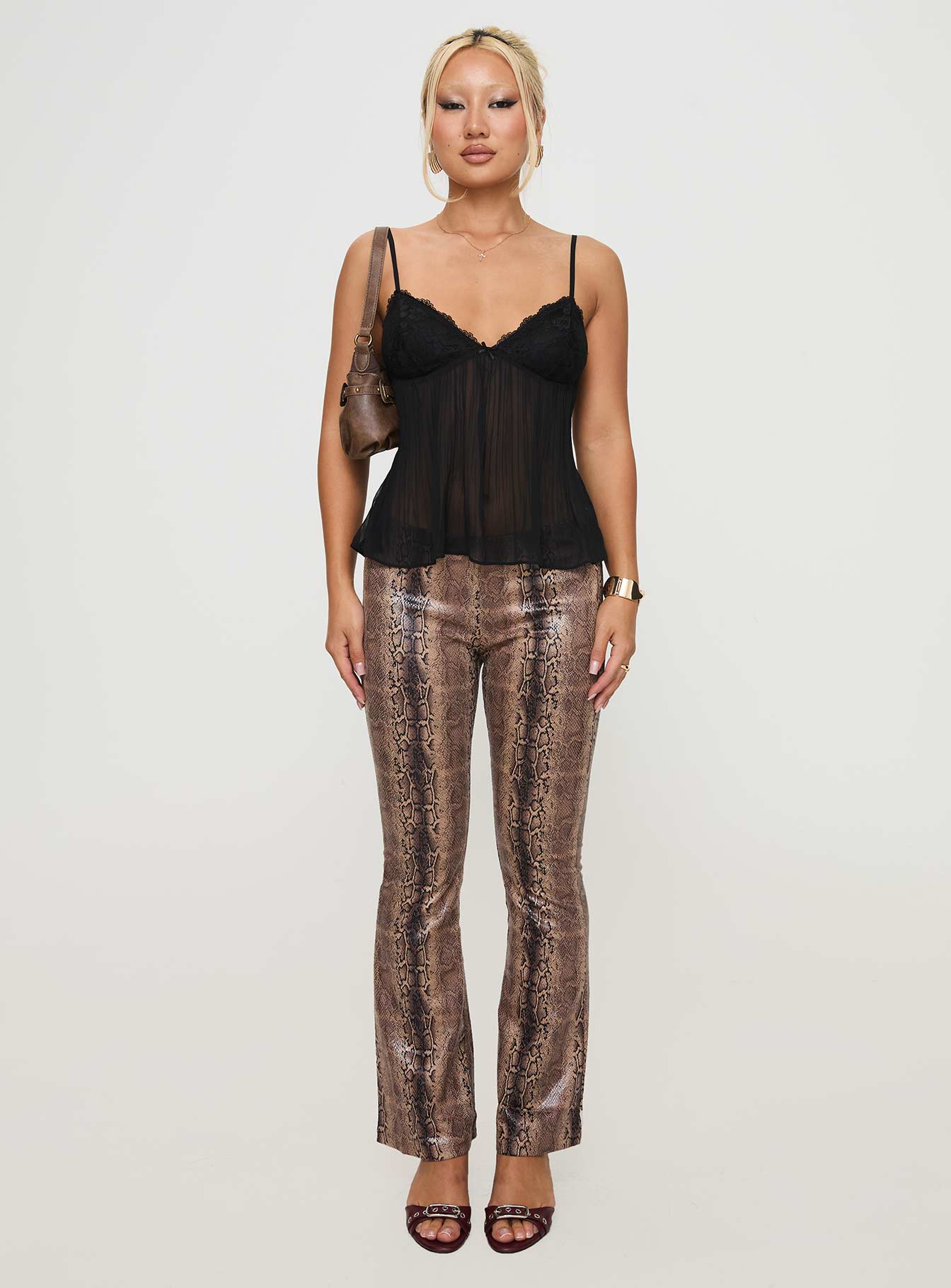 Zami Pleat Top Black | Princess Polly