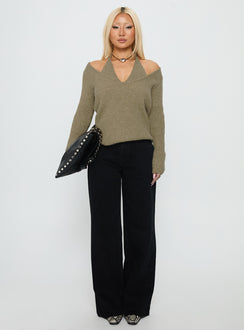 Darla Low Rise Straight Leg Jeans Washed Black