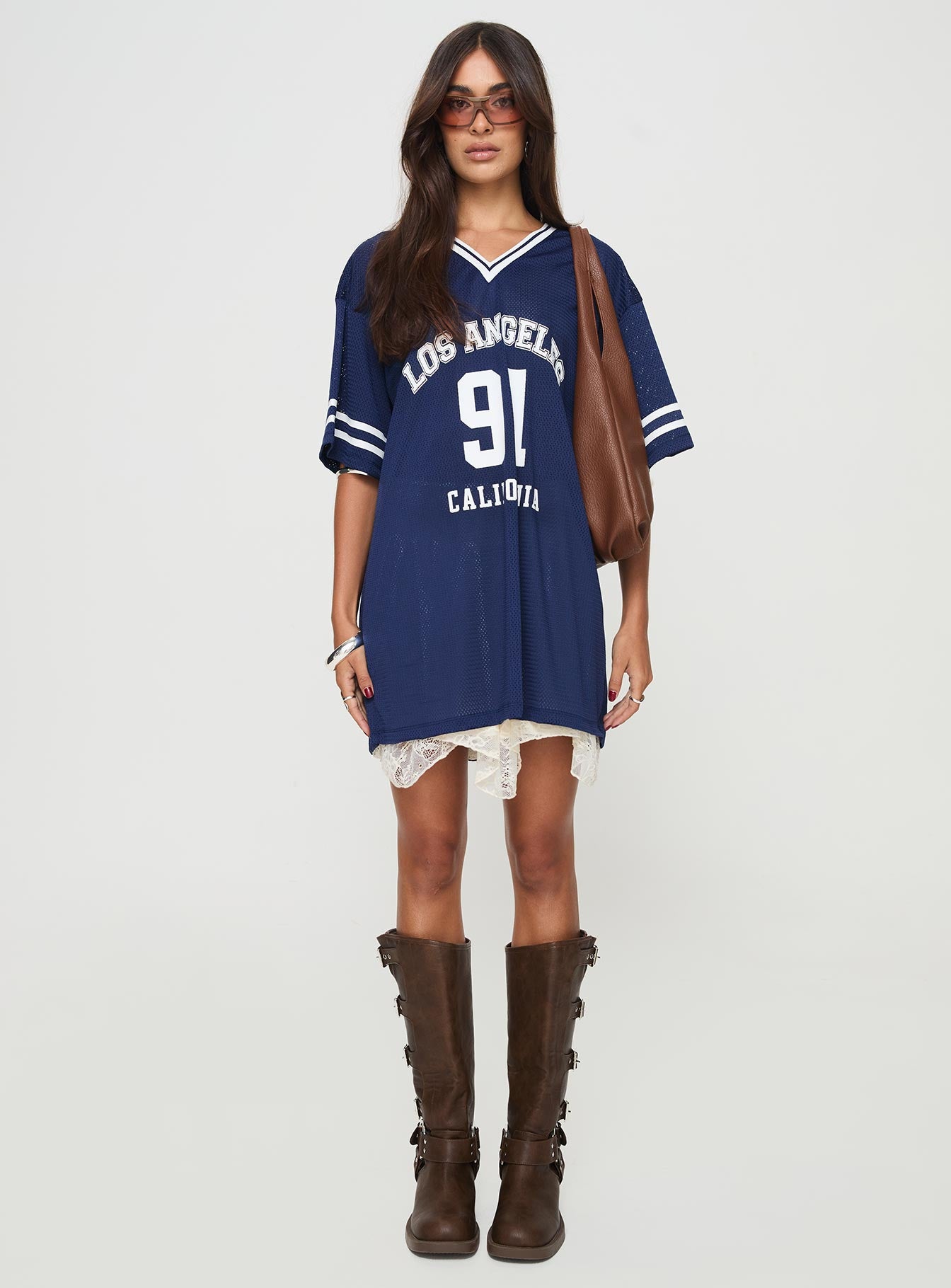 Michail Jersey Dress Navy | Princess Polly Michail Jersey Dress Navy | Princess Polly