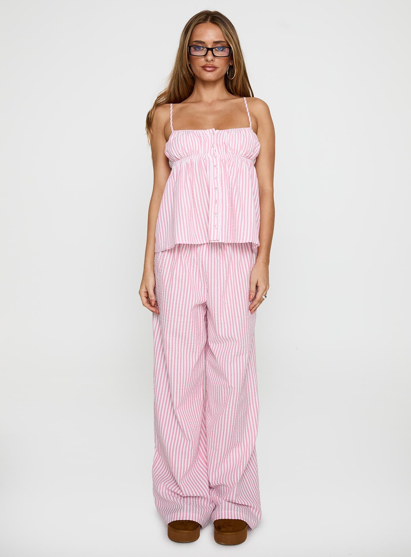 Cassini Set Pink Stripe | Princess Polly