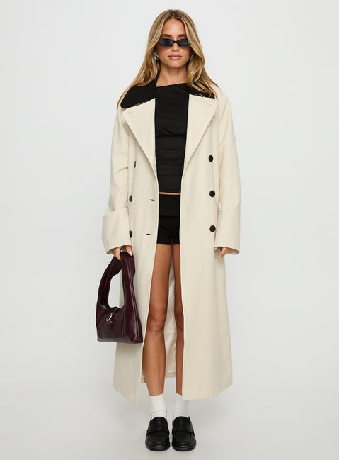 Soho Trench Coat Beige