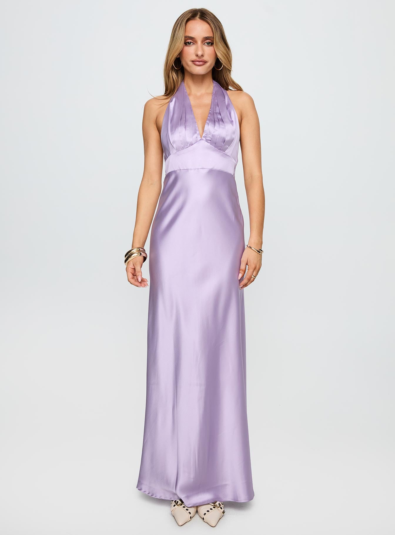 Big Screen Halter Maxi Dress | Lilac | Womens | Princess Polly Big Screen Halter Maxi Dress | Lilac | Womens | Princess Polly