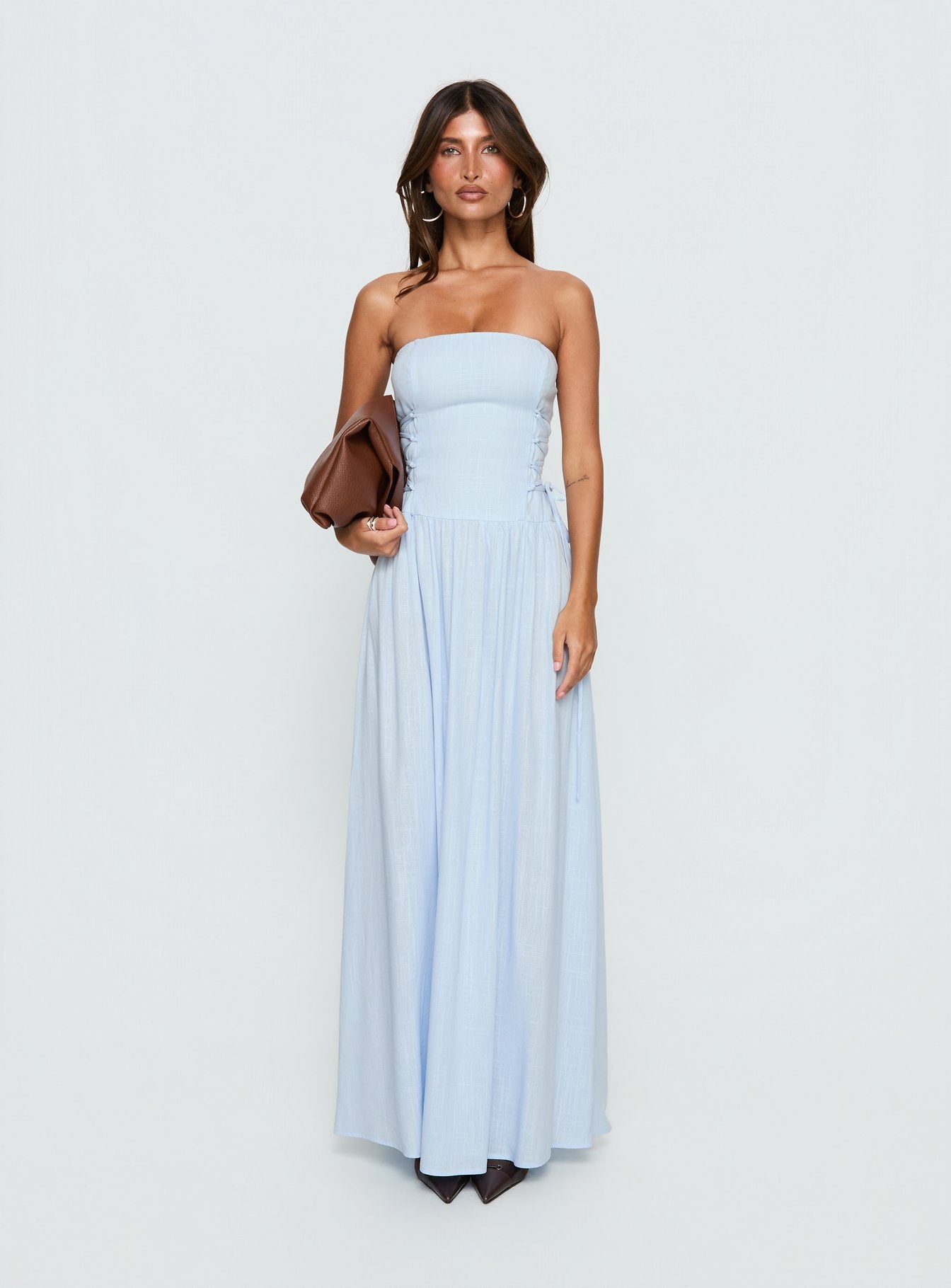So Far So Good Maxi Dress Baby Blue | Princess Polly So Far So Good Maxi Dress Baby Blue | Princess Polly