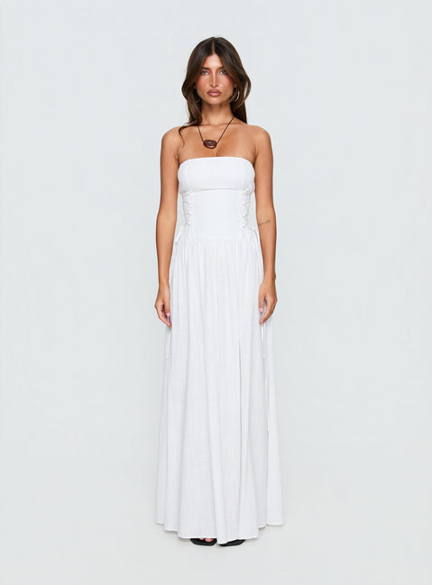 So Far So Good Maxi Dress White