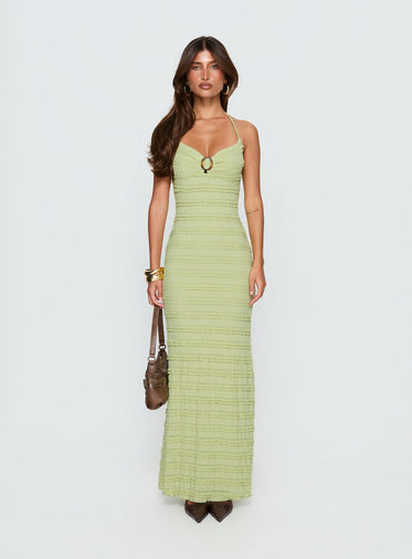 knit maxi dress long sleeve WAVY KNIT MAXI DRESS – L'ABEYE