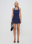 Beauty Queen Mini Dress Navy