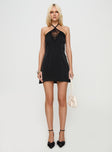 Aeson Lace Detail Mini Dress Black