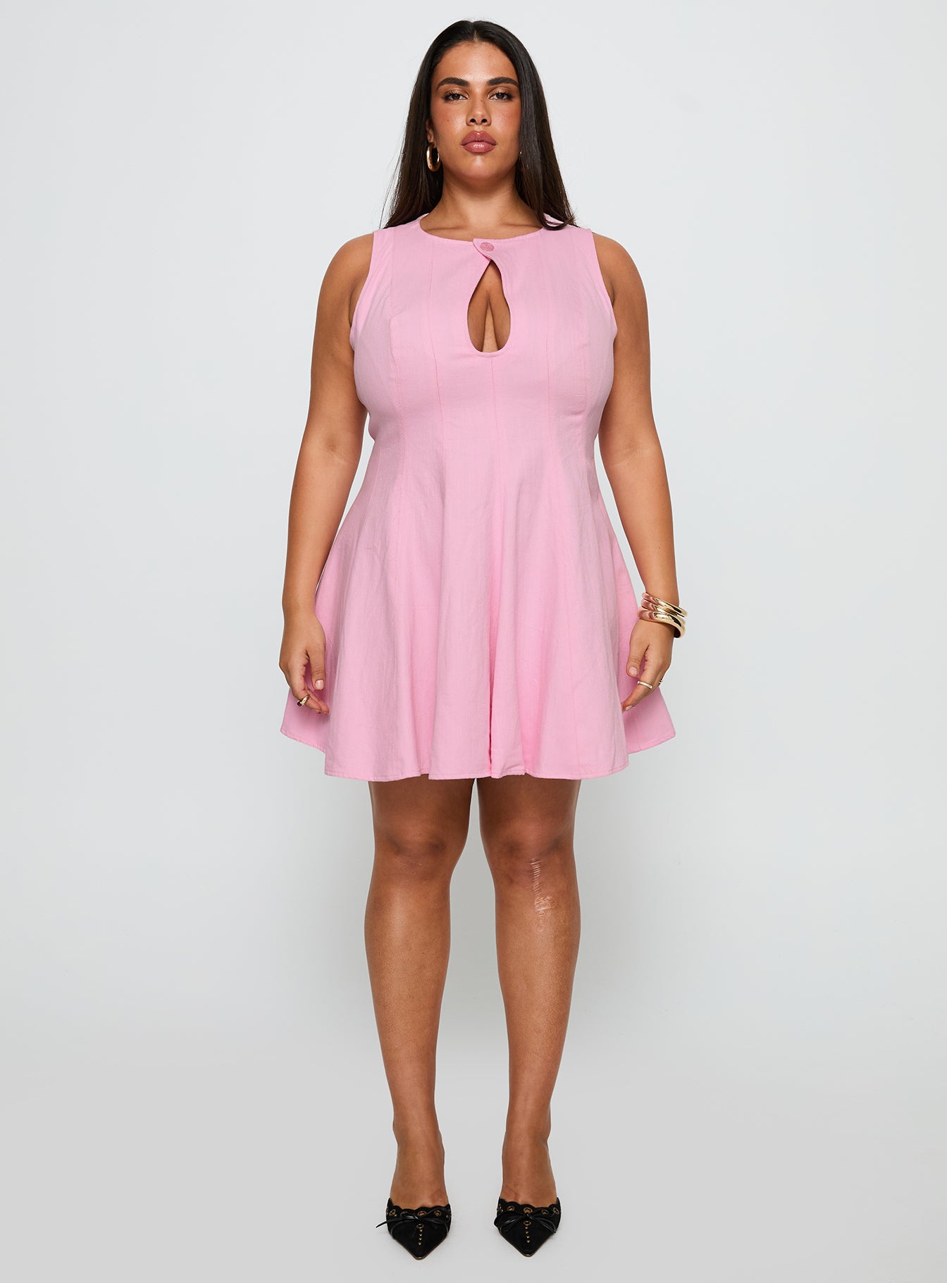 Powell Mini Dress Pink | Princess Polly A Powell Mini Dress Pink | Princess Polly A