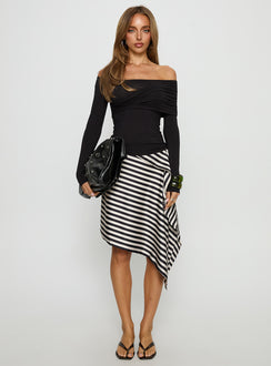Sedonia Gathered Wrap Top Black