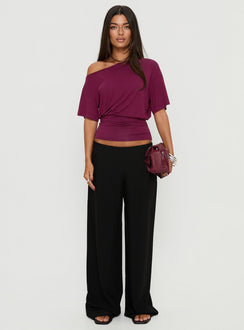 Khane Low Rise Wide Leg Pant Black Tall