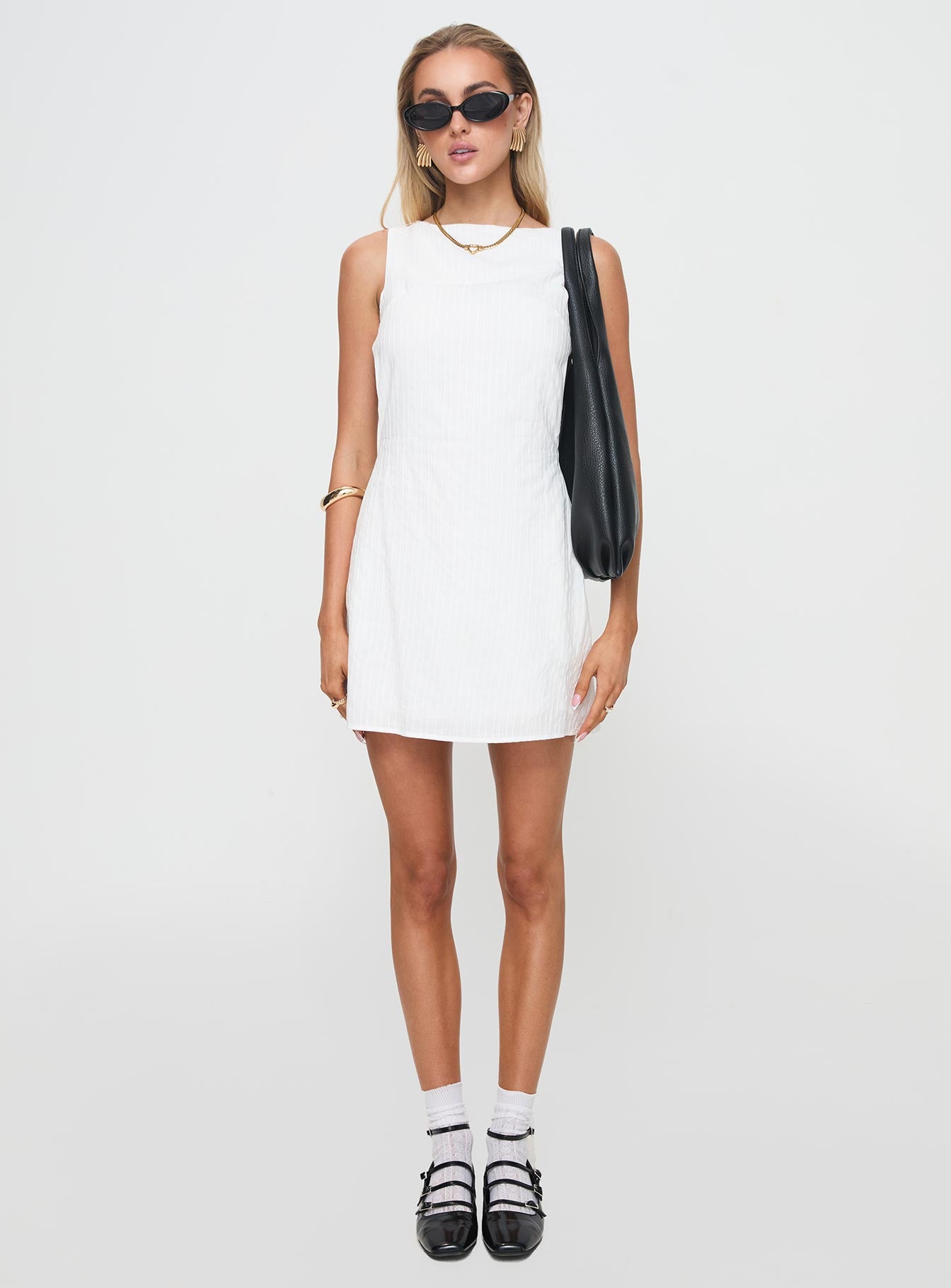 Swoon Mini Dress White Swoon Mini Dress White