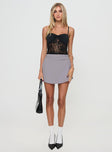 Lace crop top Adjustable shoulder straps, v-neckline, pinched bust Good stretch, lined bust Princess Polly Lower Impact