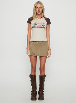 Howdy Cowgirl Graphic Top Cream