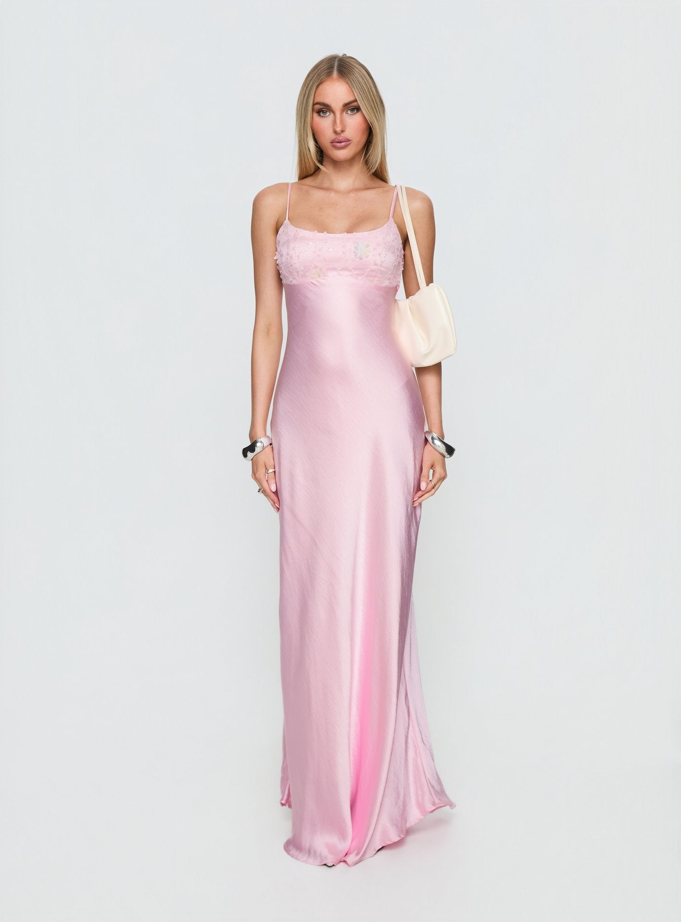 Truth Hurts Ruched Backless Maxi Dress Pink