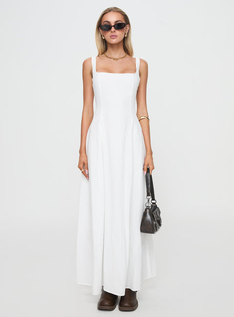 grey white dress You Can Maxi Dress | White | Womens