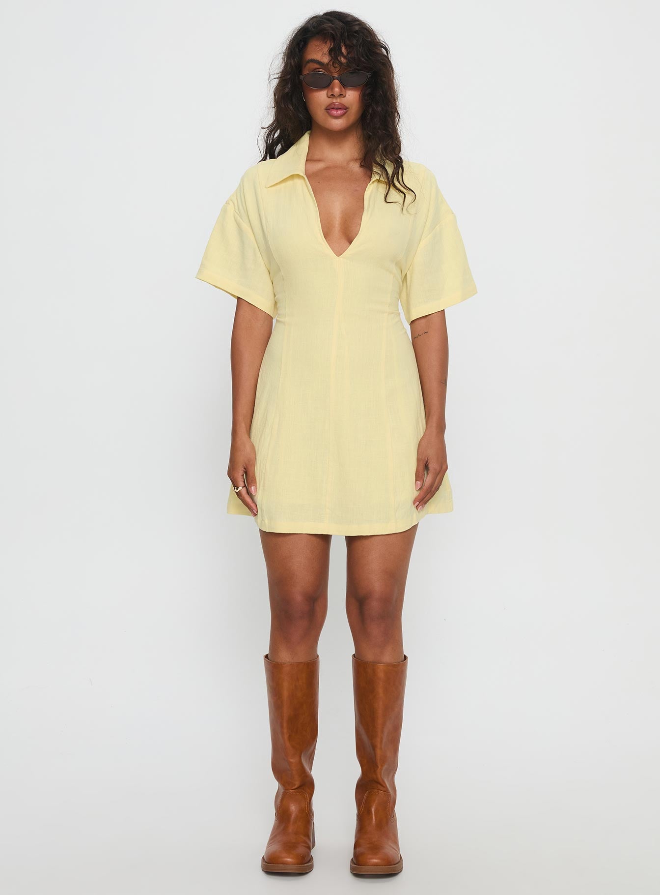 pavilion v neck mini dress Pavilion V Neck Mini Dress