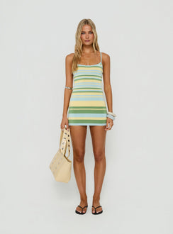 Matillda Knit Mini Dress Multi Stripe