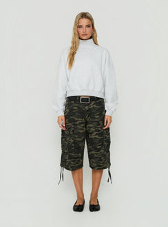 Anyya Funnel Neck Crew Jumper Grey Marle