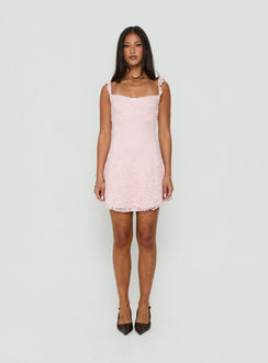 Beacall Mini Dress Light Pink