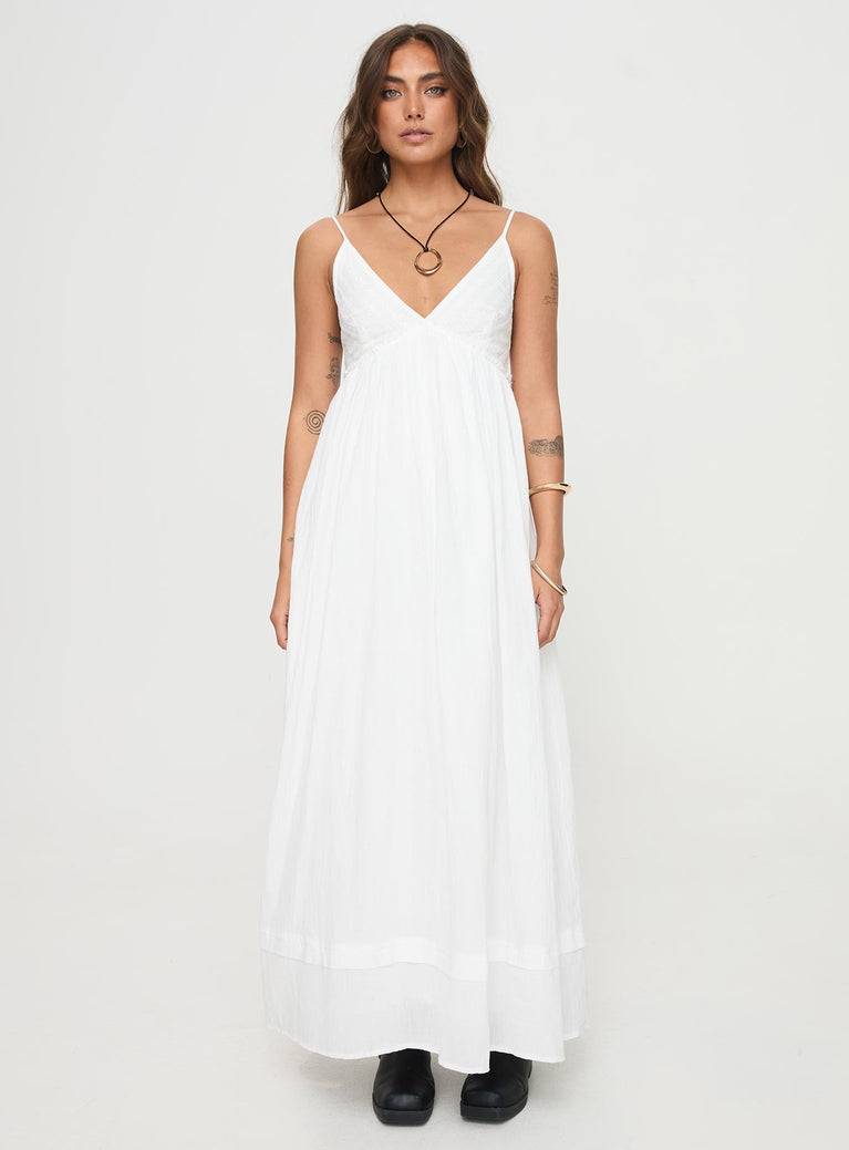 Eriksson Maxi Dress White