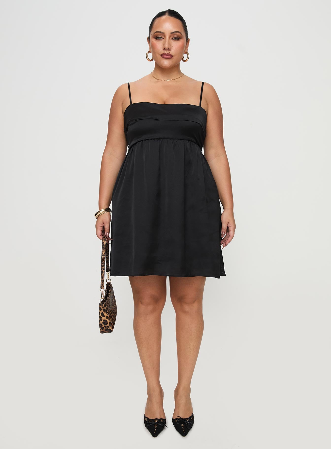 Ortega Mini Dress Curve | Black | Womens | Princess Polly Curve Ortega Mini Dress Curve | Black | Womens | Princess Polly Curve
