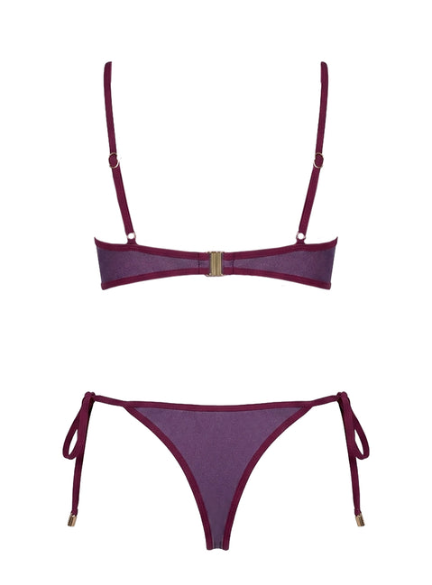 Keyton Bikini Top Deep Purple