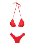 Kathrine Triangle Bikini Top Red