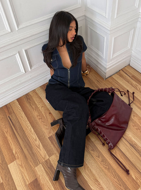 Tidal Wave Low Rise Straight Leg Jeans Raw Denim