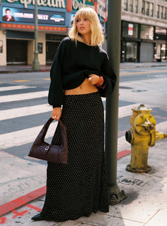 Ford Maxi Skirt Onyx Polka