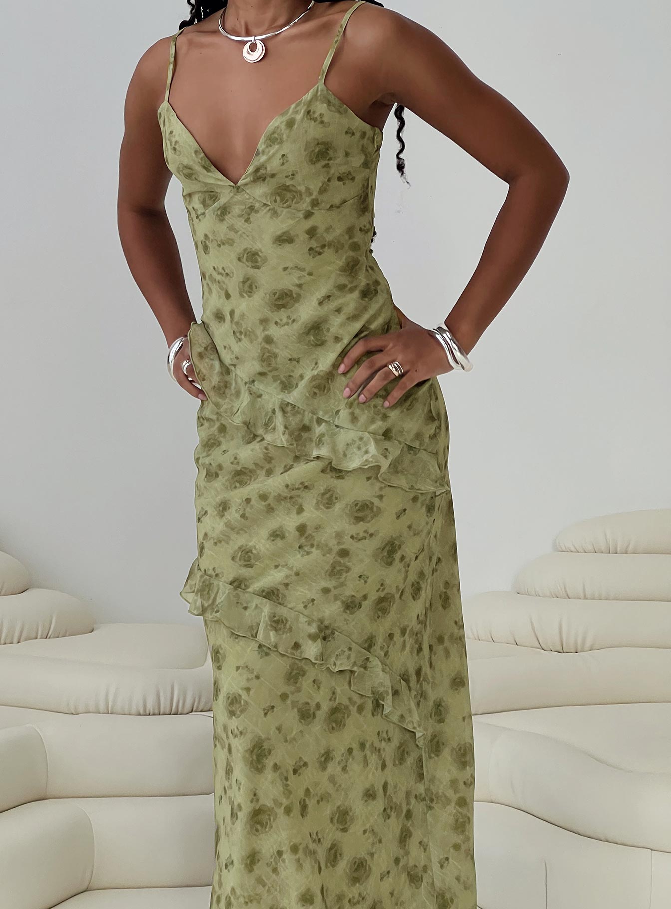 Teffoli Maxi Dress Green | Princess Polly Teffoli Maxi Dress Green | Princess Polly